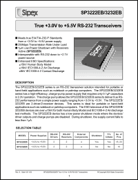 Click here to download SP3232EBCT Datasheet