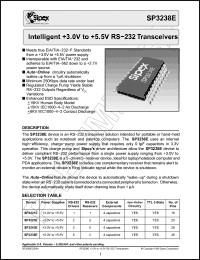 Click here to download SP3238E Datasheet