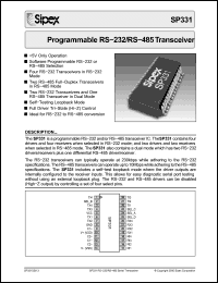 Click here to download SP331 Datasheet
