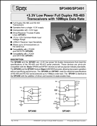 Click here to download SP3491 Datasheet