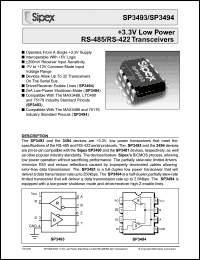 Click here to download SP3494 Datasheet