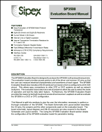 Click here to download SP3508EB Datasheet