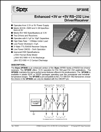 Click here to download SP385E Datasheet