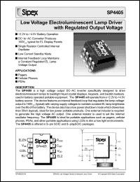 Click here to download SP4405 Datasheet