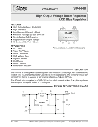 Click here to download SP4446 Datasheet