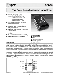Click here to download SP4490 Datasheet