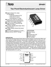 Click here to download SP4491 Datasheet