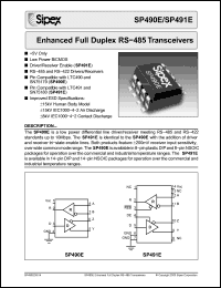 Click here to download SP490E Datasheet