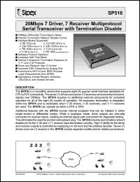 Click here to download SP516 Datasheet