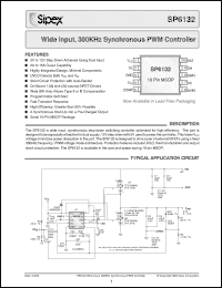 Click here to download SP6132CU/TR Datasheet
