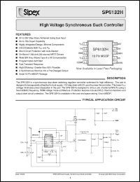 Click here to download SP6132HV Datasheet