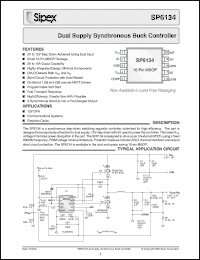 Click here to download SP6134EU Datasheet