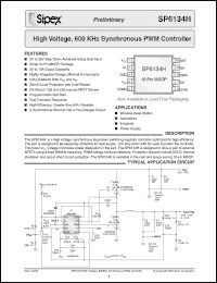 Click here to download SP6134HCU/TR Datasheet