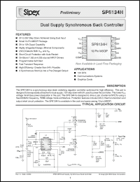 Click here to download SP6134HV Datasheet
