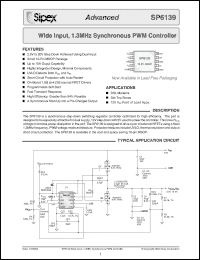 Click here to download SP6139 Datasheet