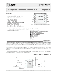 Click here to download SP6200 Datasheet