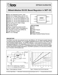 Click here to download SP6641B Datasheet