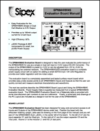 Click here to download SP6644EB Datasheet