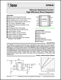 Click here to download SP6648 Datasheet
