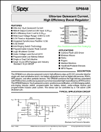 Click here to download SP6648EU Datasheet