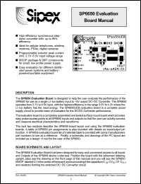 Click here to download SP6650EB Datasheet