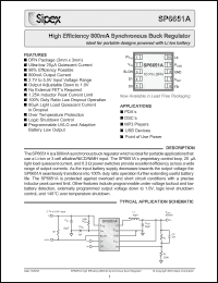 Click here to download SP6651A Datasheet