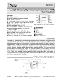 Click here to download SP6652EU/TR Datasheet