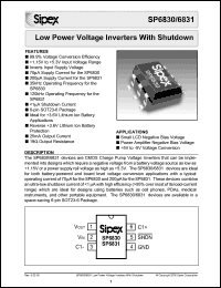 Click here to download SP6831TR Datasheet