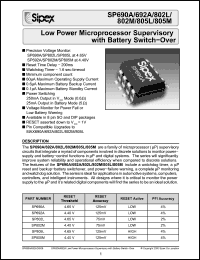 Click here to download SP805L Datasheet