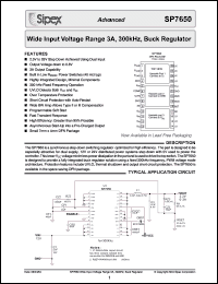 Click here to download SP7650ER-L/TR Datasheet