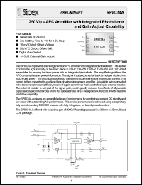 Click here to download SP8034 Datasheet