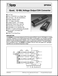 Click here to download SP9504 Datasheet