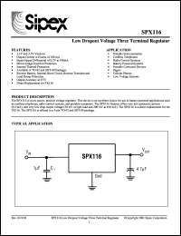 Click here to download SPX116M1 Datasheet