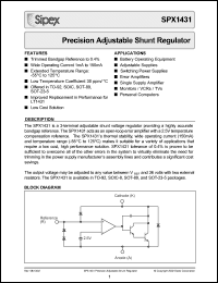 Click here to download SPX1431 Datasheet