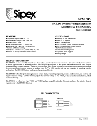 Click here to download SPX1585 Datasheet