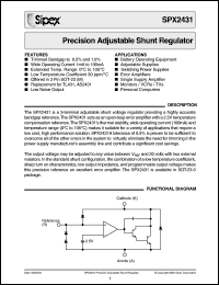 Click here to download SPX2431 Datasheet