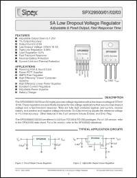 Click here to download SPX29500U-2.5 Datasheet