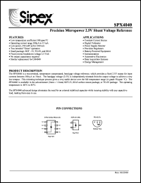 Click here to download SPX4040 Datasheet