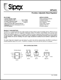 Click here to download SPX431 Datasheet