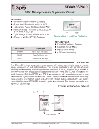 Click here to download SP809-23 Datasheet