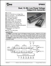 Click here to download SP9602 Datasheet