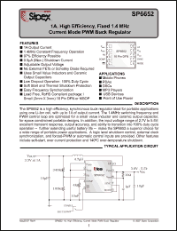 Click here to download SP6652_07 Datasheet