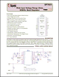 Click here to download SP7651_07 Datasheet