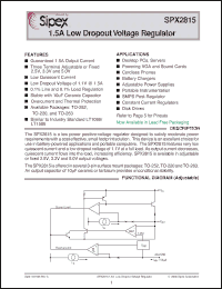 Click here to download SPX2815AR-3-3 Datasheet