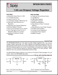 Click here to download SPX29150U-5-0 Datasheet