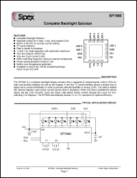 Click here to download SP7680EB Datasheet