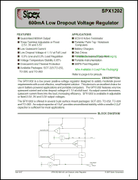 Click here to download SPX1202R-L-2-5 Datasheet