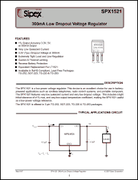 Click here to download SPX1521U-5-0 Datasheet