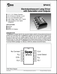 Click here to download SP4415CN Datasheet