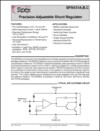 Click here to download SPX431BM1 Datasheet